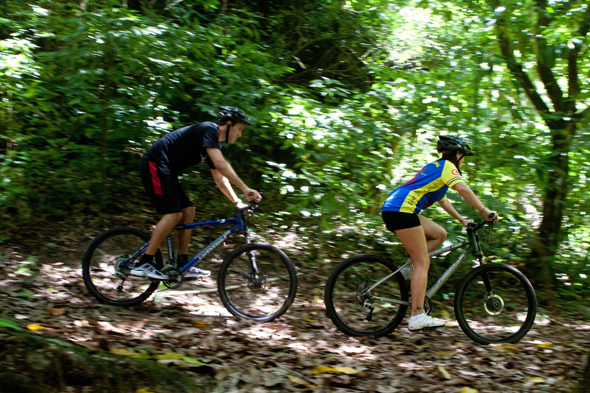 Jungle Bikers in action at Bike St Lucia
